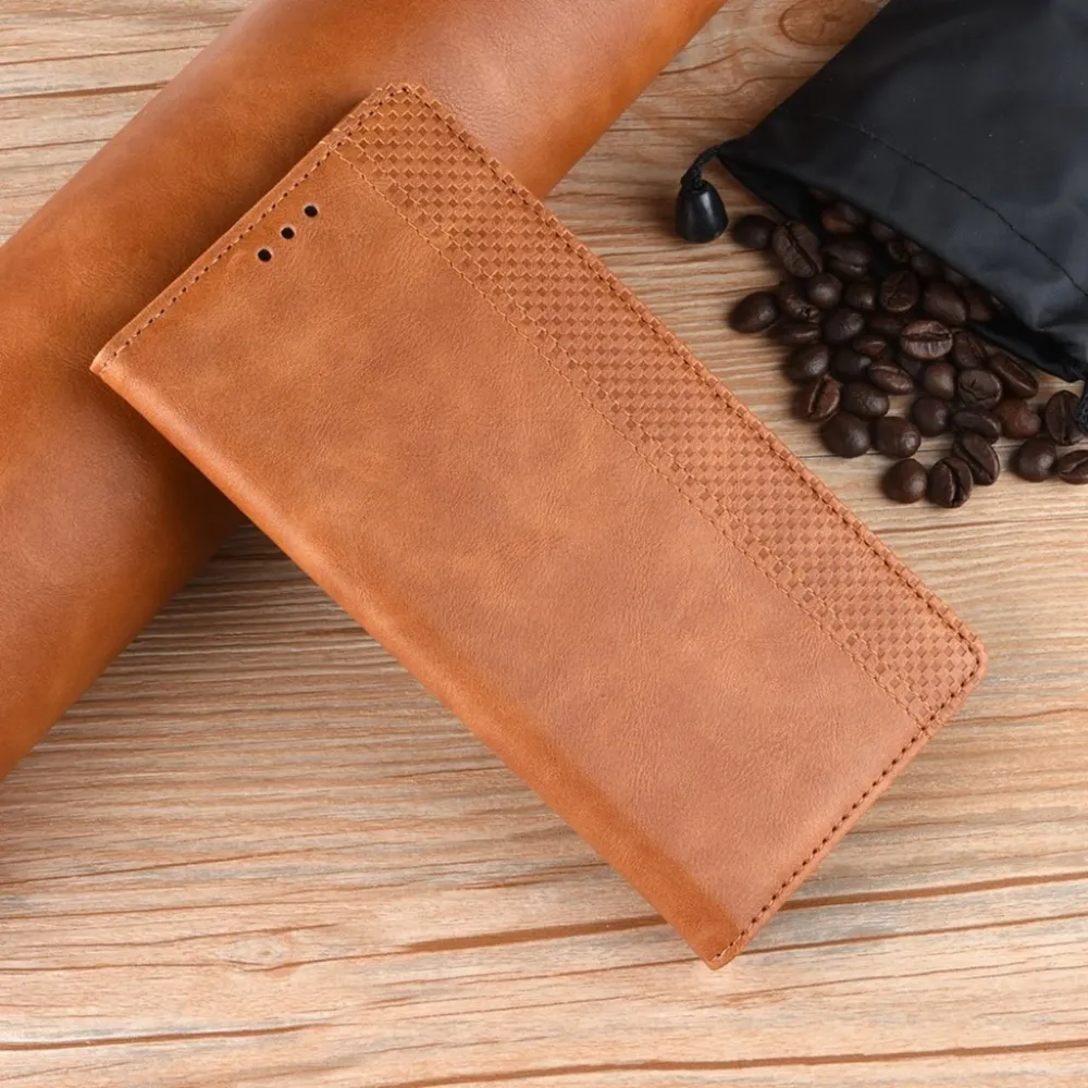Bofink Étui en cuir Vintage Motorola Moto G8 Power - Marron