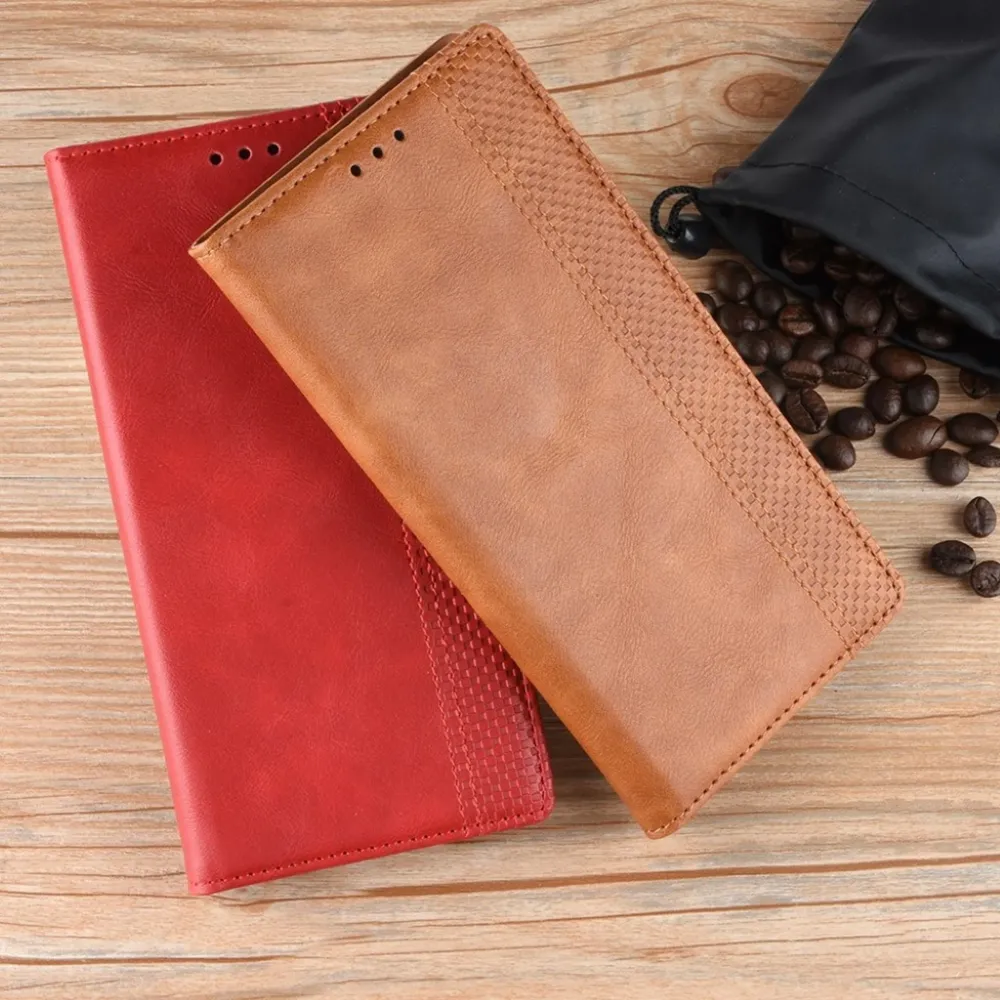 Bofink Étui en cuir Vintage Motorola Moto G8 Power - Marron