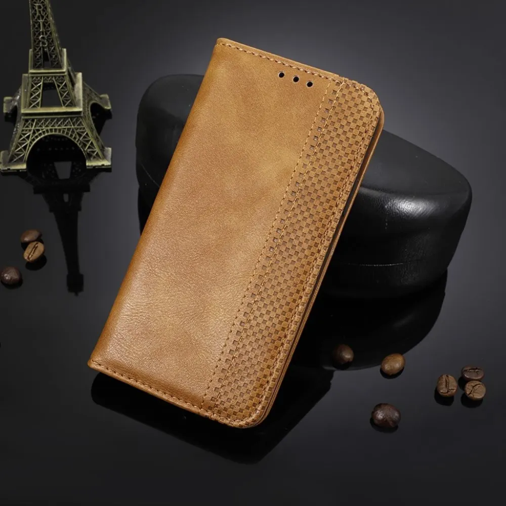 Bofink Étui en cuir Vintage Motorola Moto G8 Power - Marron