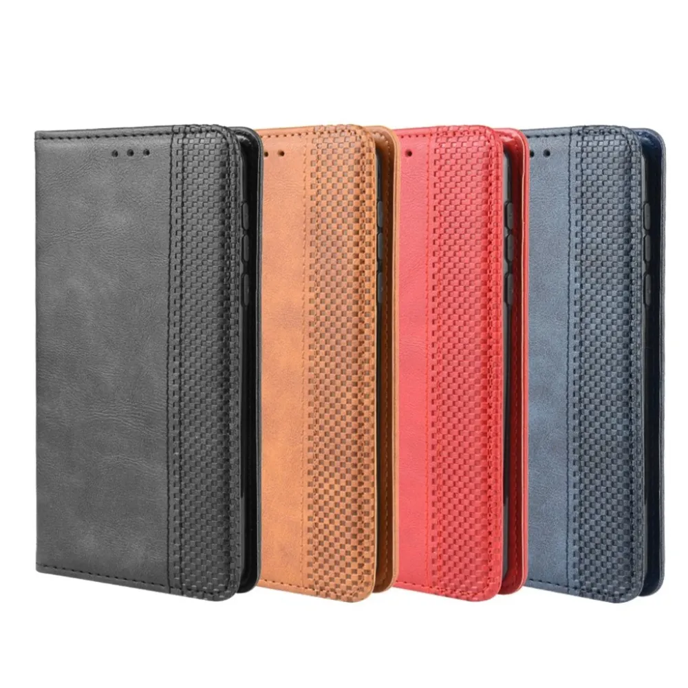 Bofink Étui en cuir Vintage Motorola Moto G8 Plus - Noir