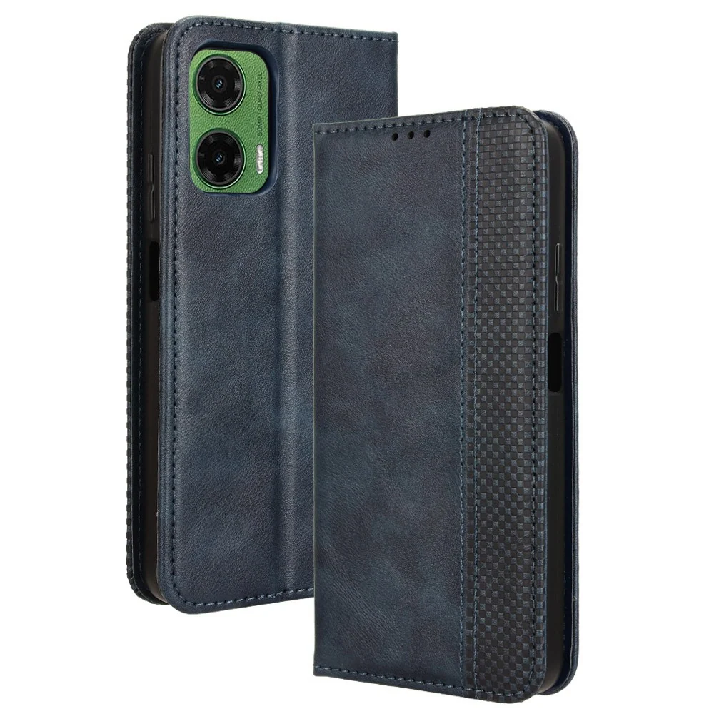 Bofink Vintage Motorola Moto G35 étui en cuir - Bleue