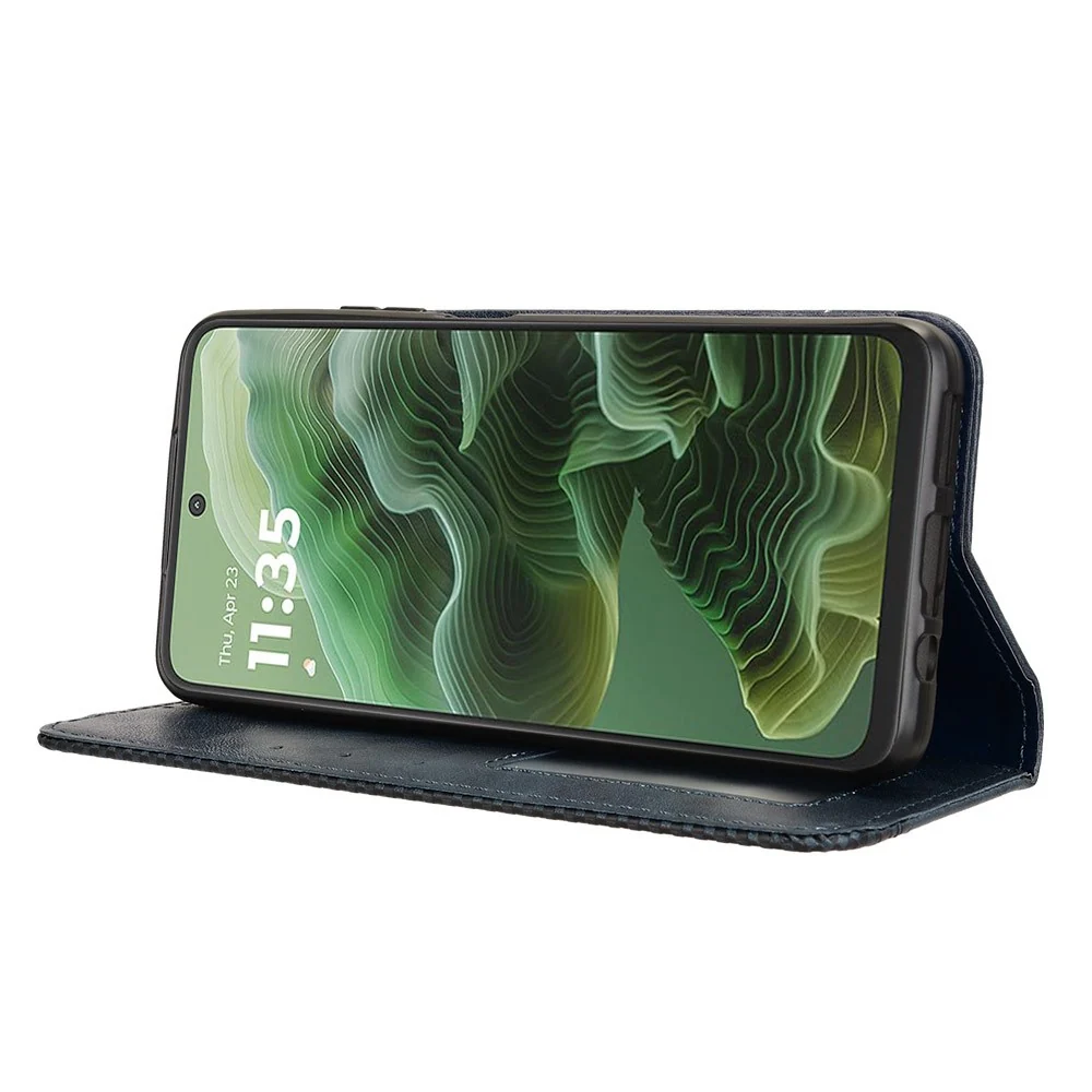 Bofink Vintage Motorola Moto G35 étui en cuir - Bleue