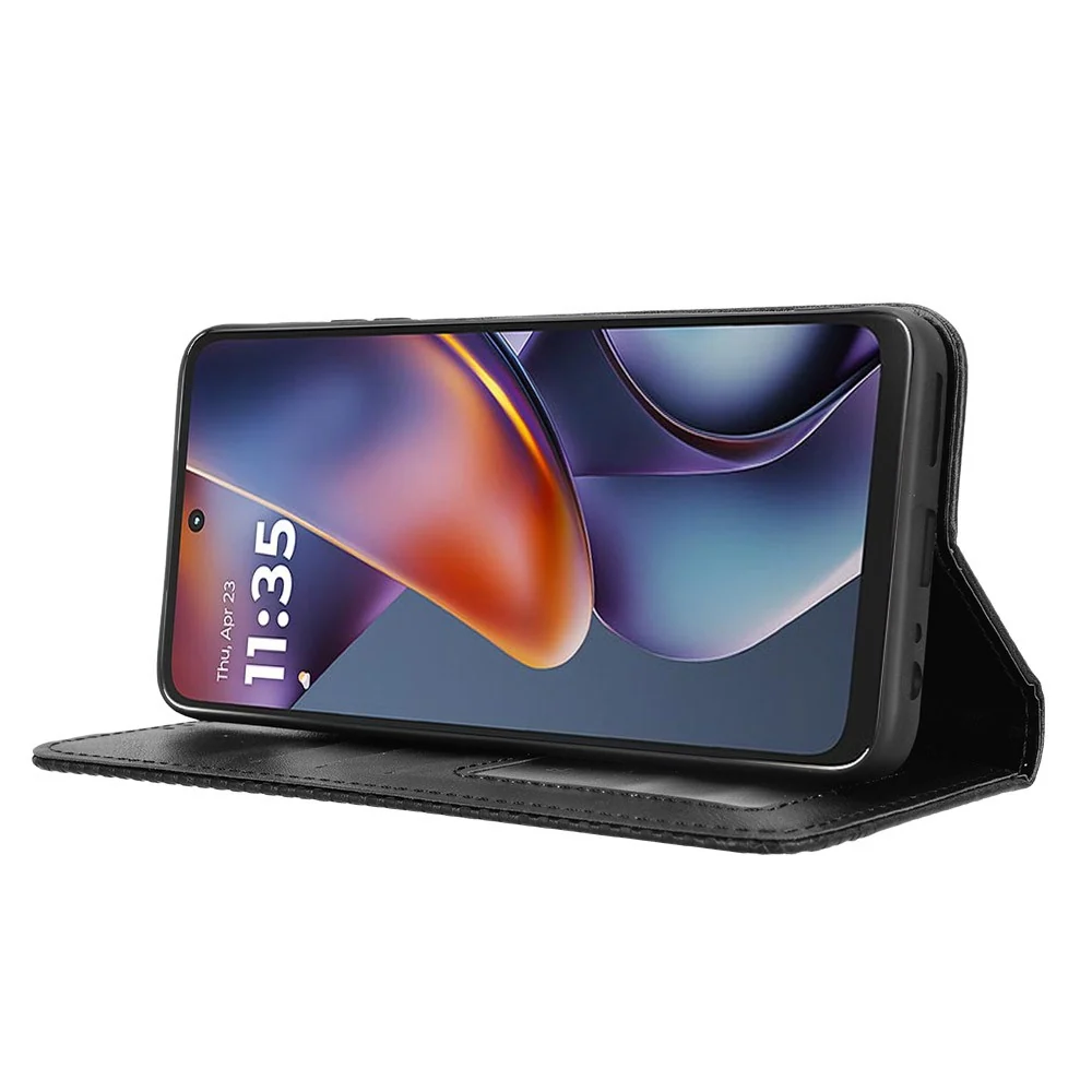 Bofink Vintage Motorola Moto G Play (2025) 4G / Motorola Moto G Power (2025) étui en cuir - Noire