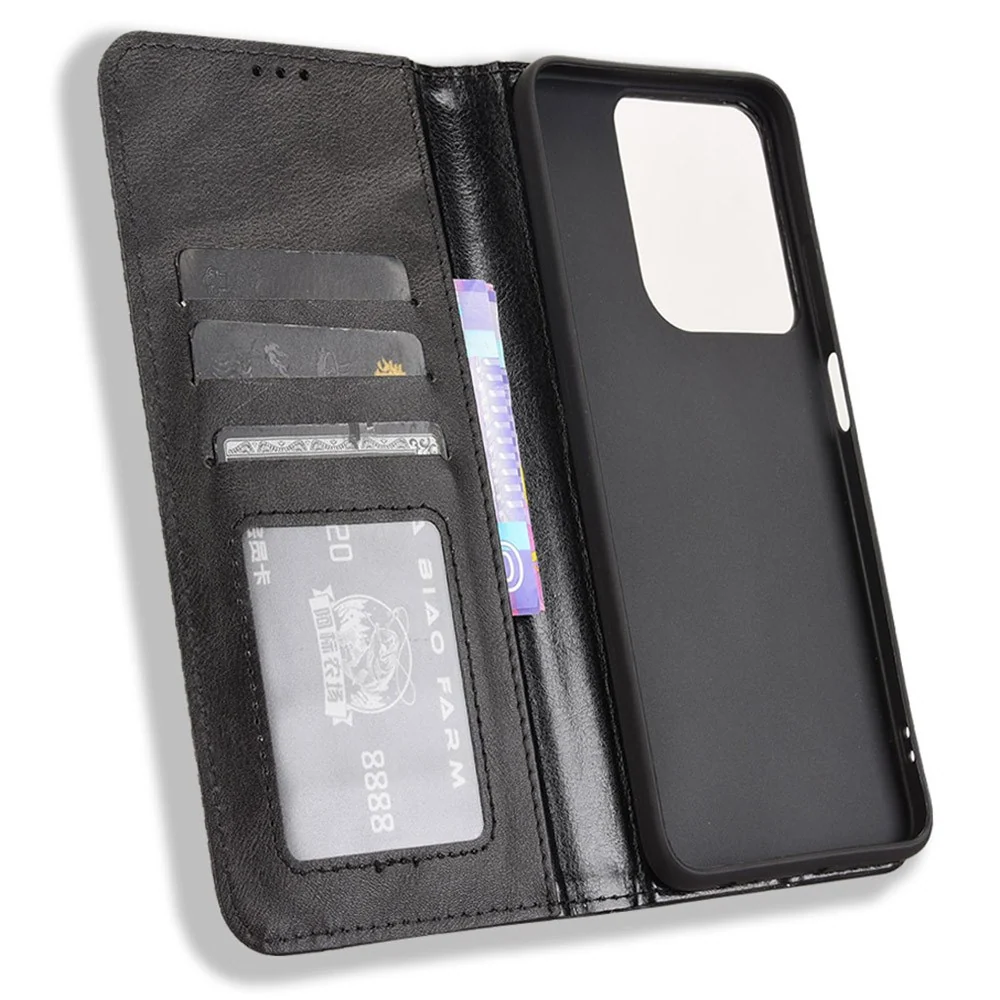 Bofink Vintage Motorola Moto G Play (2025) 4G / Motorola Moto G Power (2025) étui en cuir - Noire