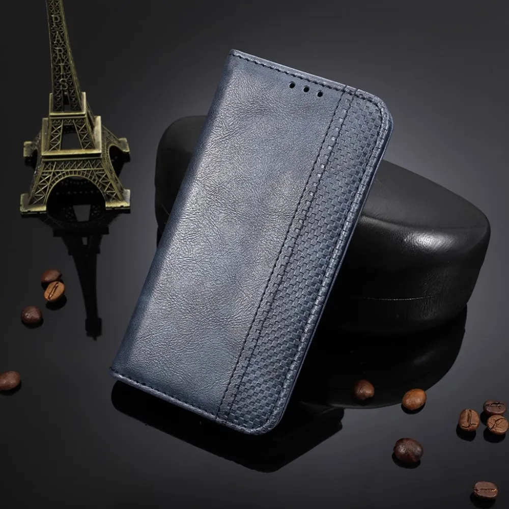 Bofink Vintage Motorola Moto G8 Power étui en cuir - Bleu