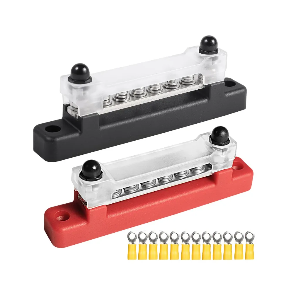 Bornier de Distribution 6 voies 150A, couvercle de support de bateau marin pour voiture, barre omnibus 48V