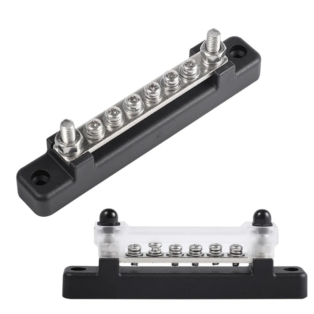 Bornier de Distribution 6 voies 150A, couvercle de support de bateau marin pour voiture, barre omnibus 48V