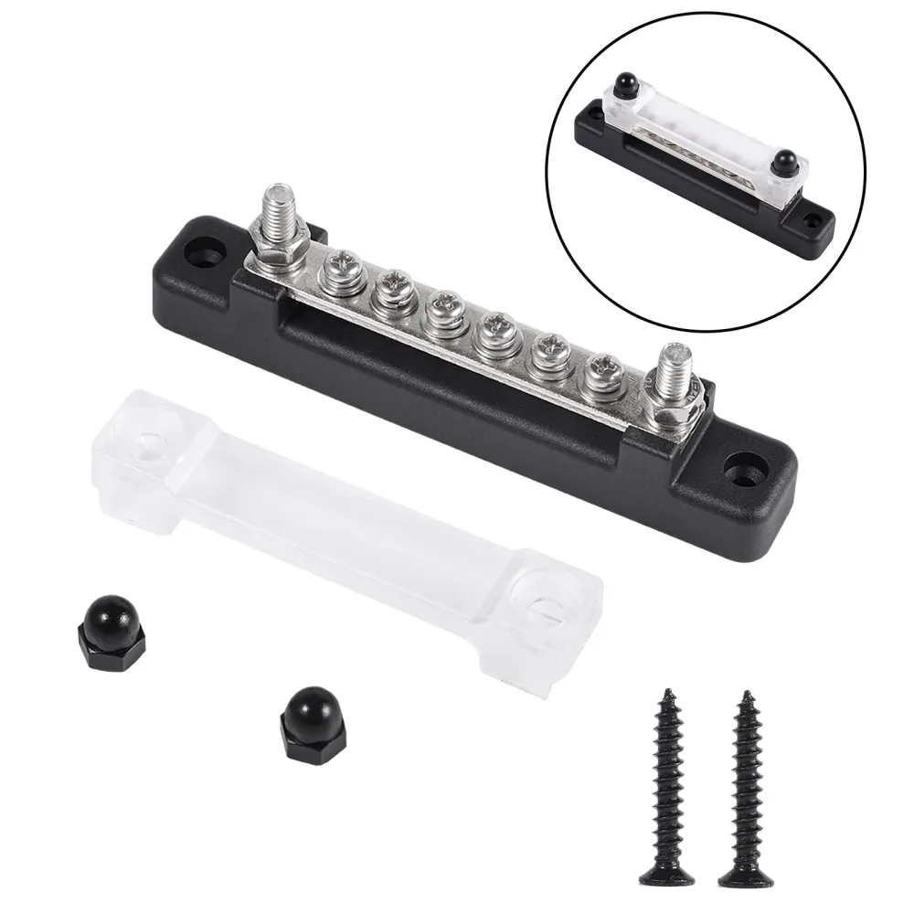 Bornier de Distribution 6 voies 150A, couvercle de support de bateau marin pour voiture, barre omnibus 48V