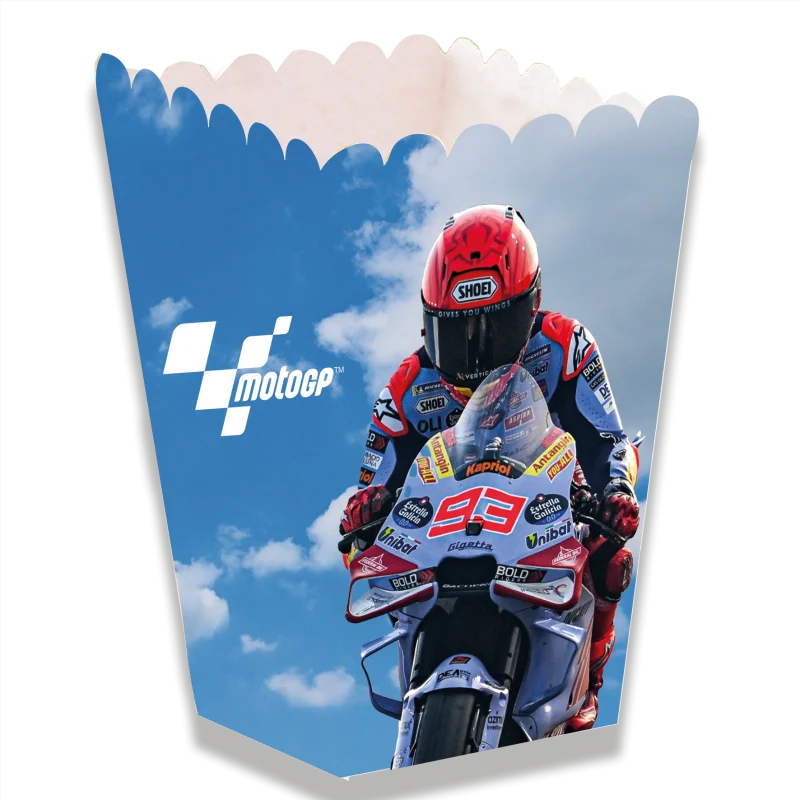 Boîte à pop-corn Moto GP / Boîte à snacks, Mototrrad, pack de 12