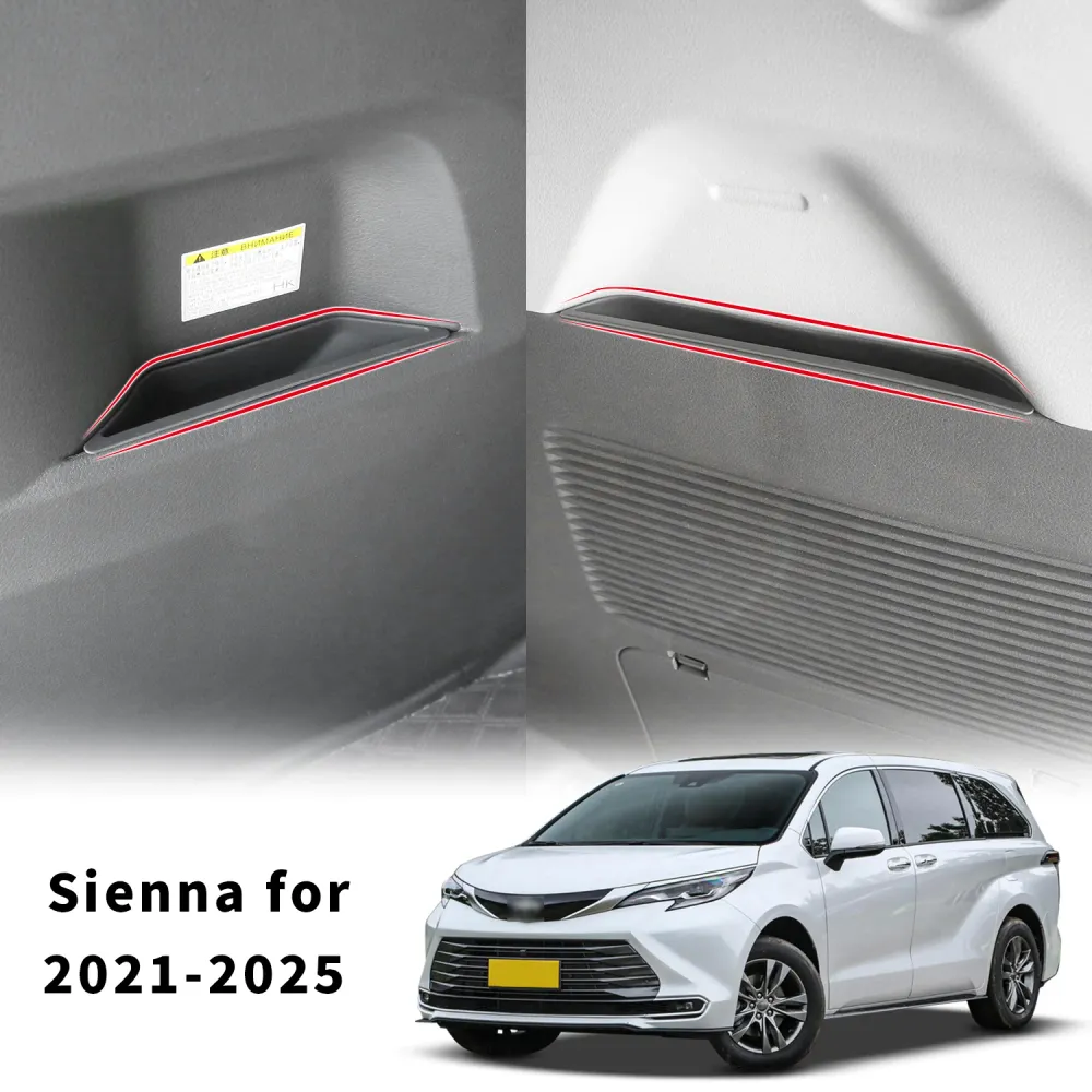 Boîte de rangement de coffre pour Toyota Sienna 2021 – 2026, boîte de rangement de coffre latéral en TPE, boîte de rangeme...