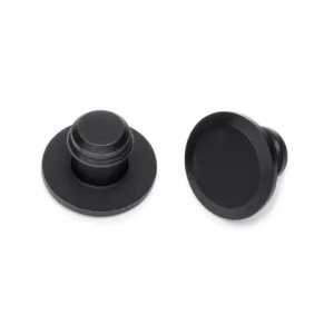 Bouchons de Trou de Miroir Moto Universels en Aluminium Noir CNC – Cafe Twin