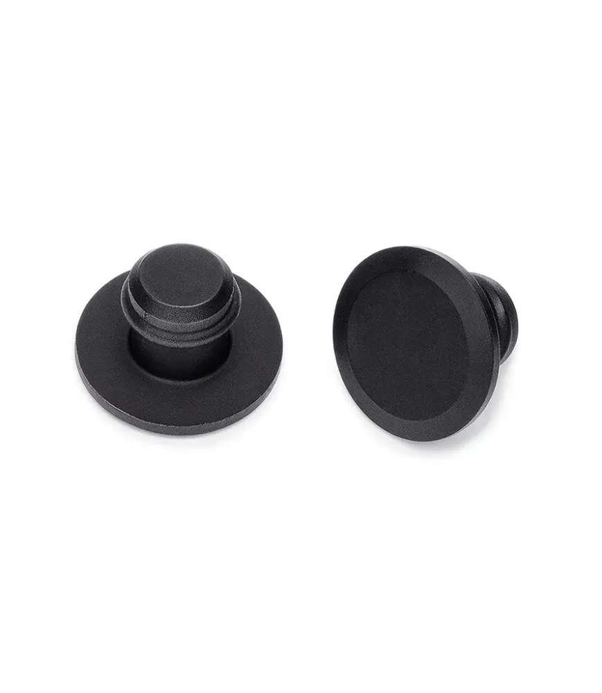 Bouchons de Trou de Miroir Moto Universels en Aluminium Noir CNC – Cafe Twin
