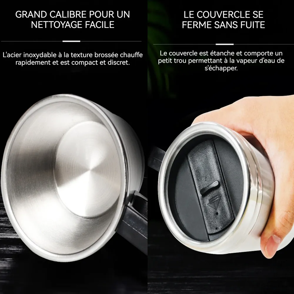 Bouilloire électrique 300ml 80 degrés celsius température de chauffage bouilloire de voiture bouilloire d'eau chaude de vo...