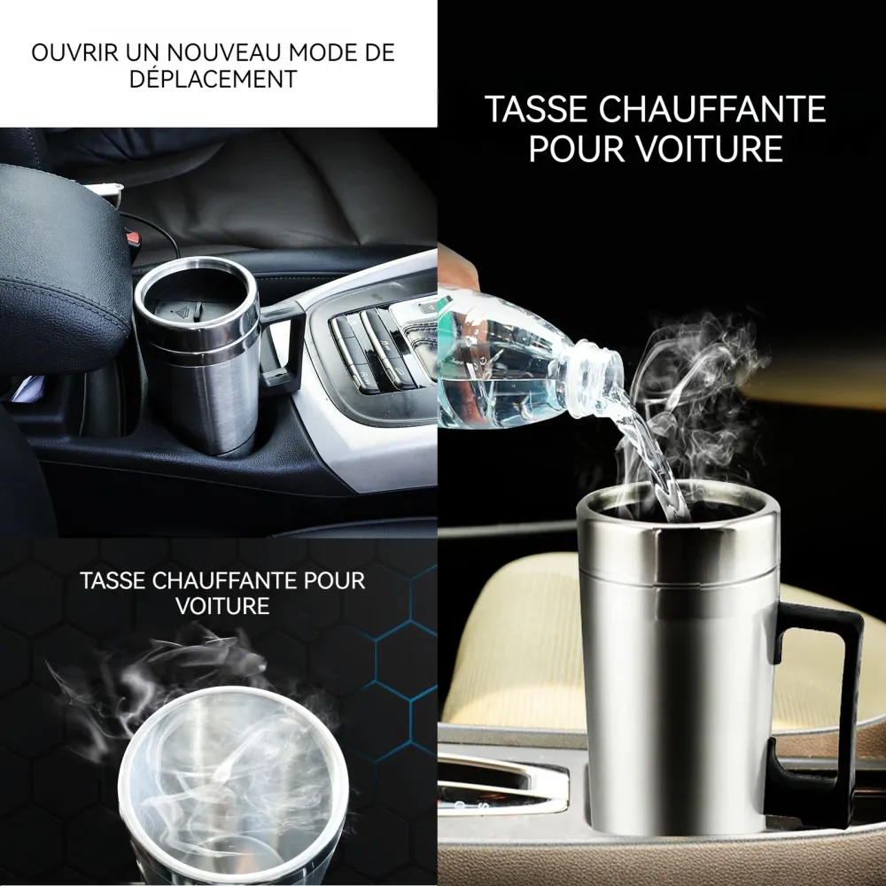 Bouilloire électrique 300ml 80 degrés celsius température de chauffage bouilloire de voiture bouilloire d'eau chaude de vo...