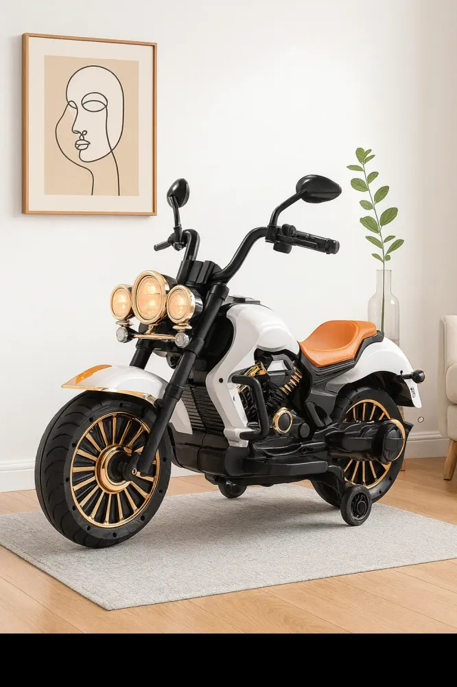 Moto électrique pour enfants – Design Harley 12V | Siège confort . Boummarket