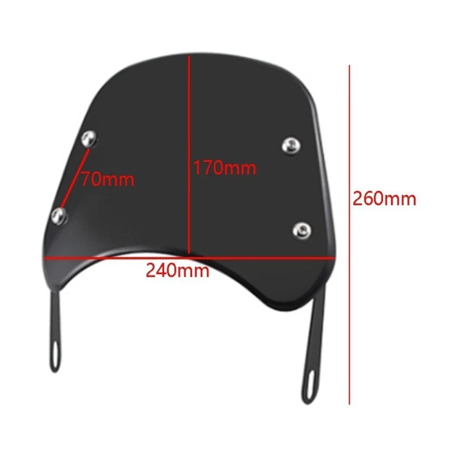 Bulle moto noir - Phare rond Boutique biker