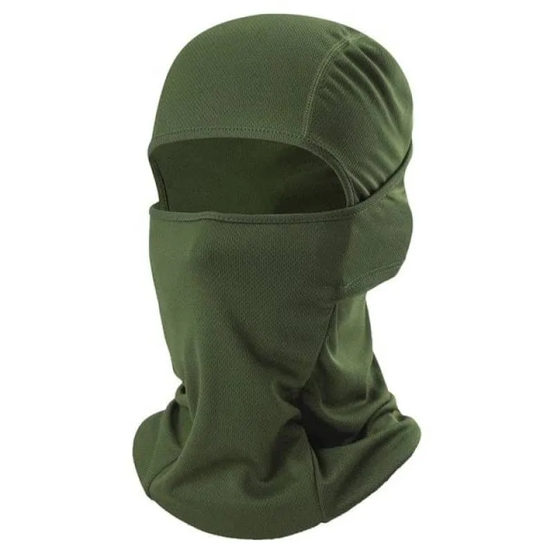 Cagoule moto verte armée Boutique biker