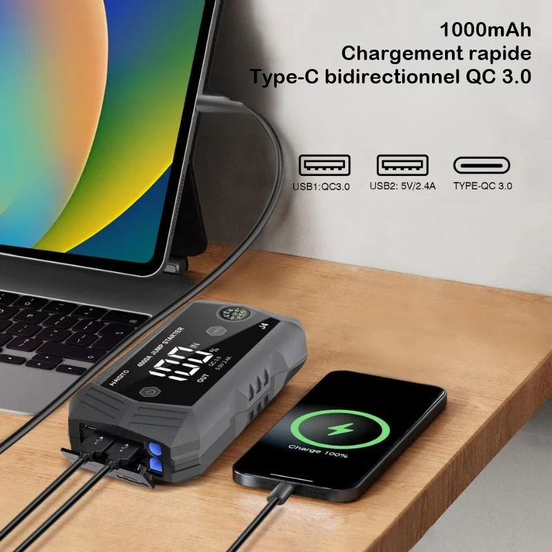 Chargeur batterie pour moto 4000A 12V Boutique biker