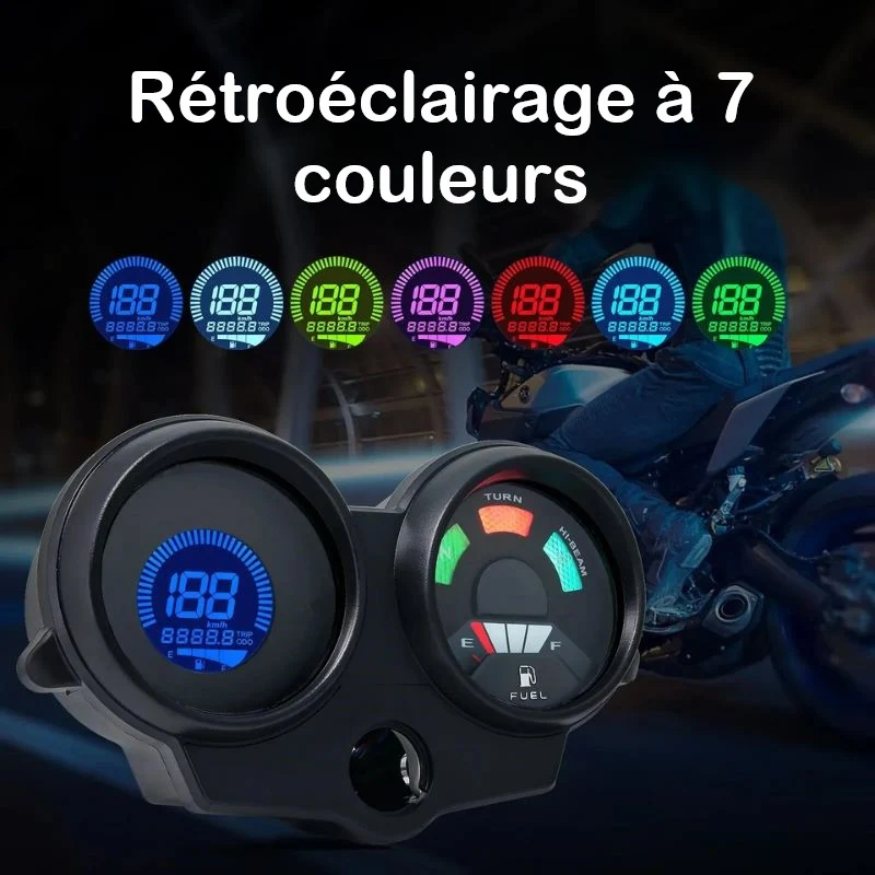 Compteur digital moto Boutique biker
