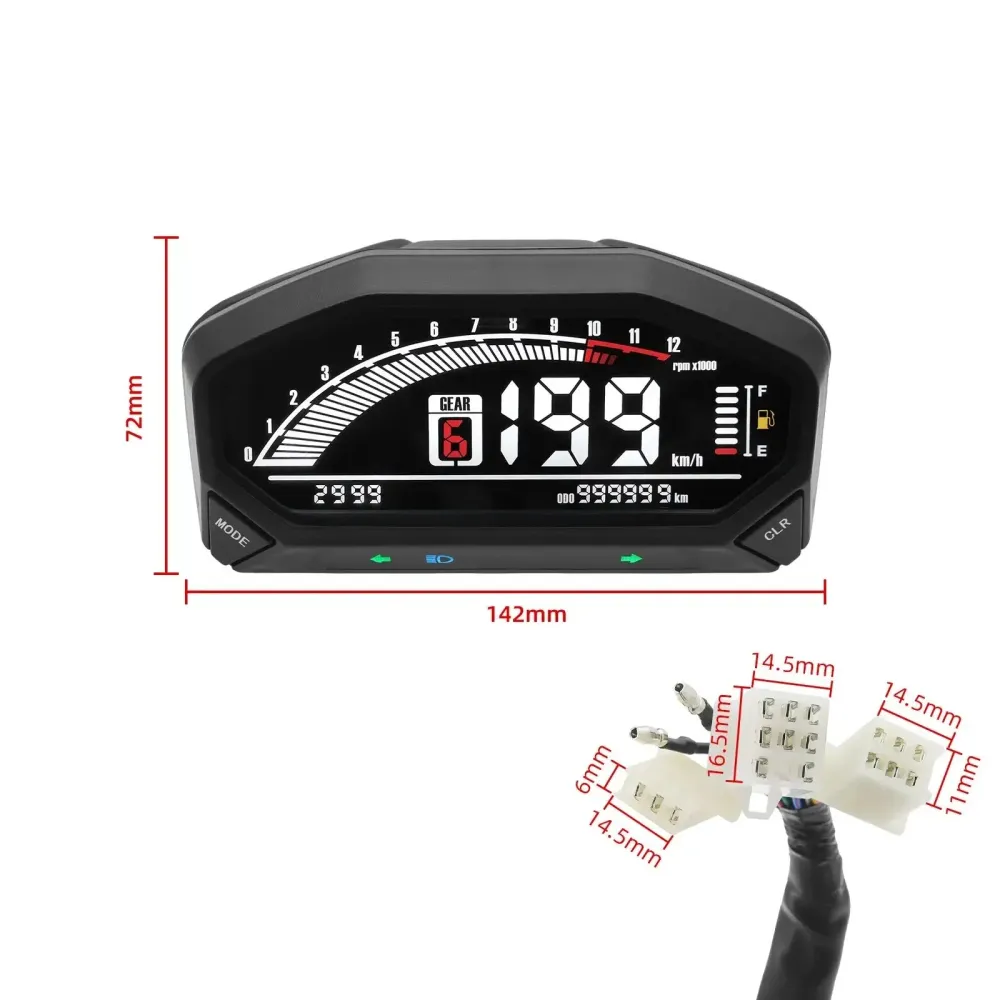 Compteur digital pour moto Boutique biker