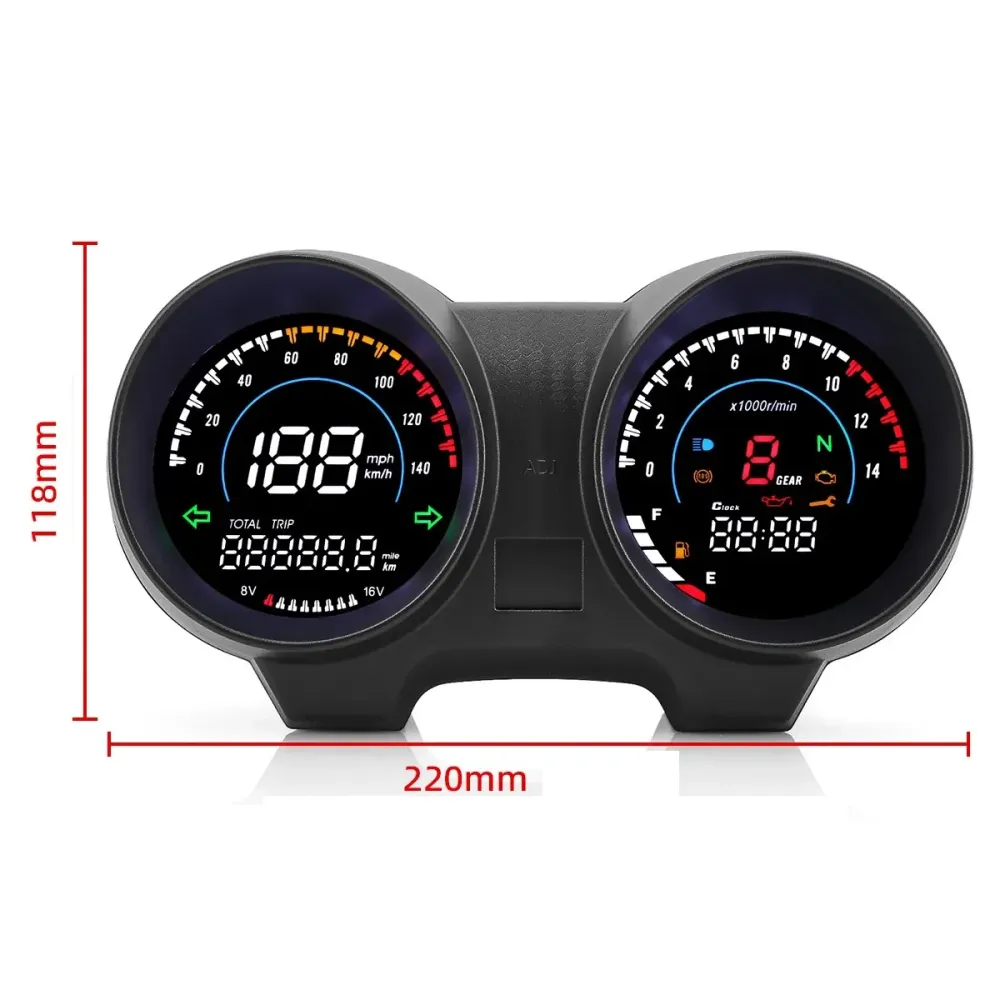 Compteur vitesse moto sans fil Boutique biker