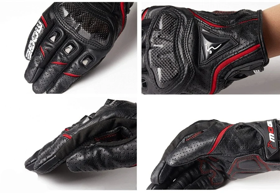Gant de moto été en cuir - Dorio Boutique biker