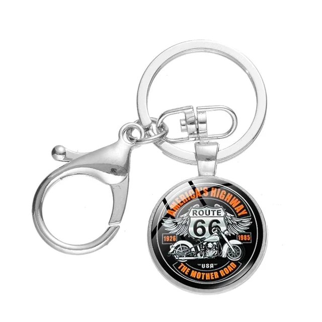 Porte clé moto Route 66 Boutique biker