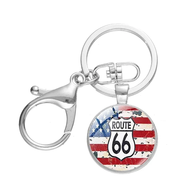 Porte clé moto Route 66 Boutique biker