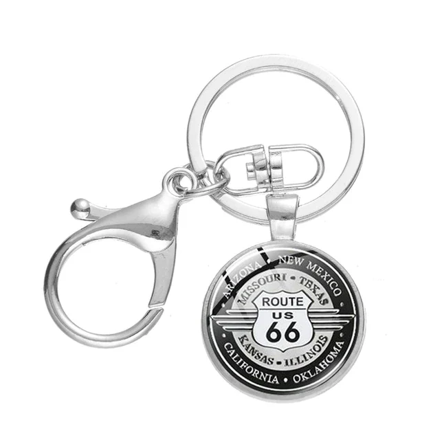 Porte clé moto Route 66 Boutique biker
