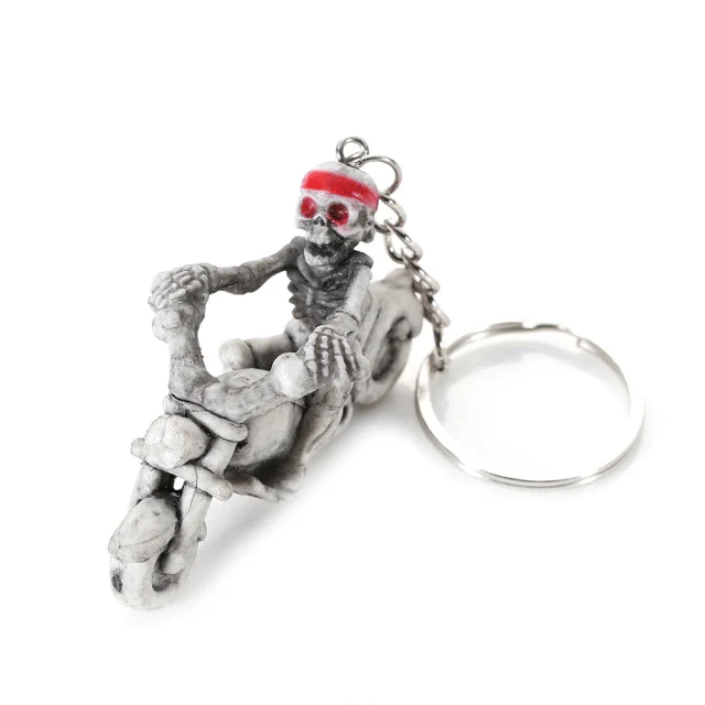 Porte clé moto squelette Boutique biker