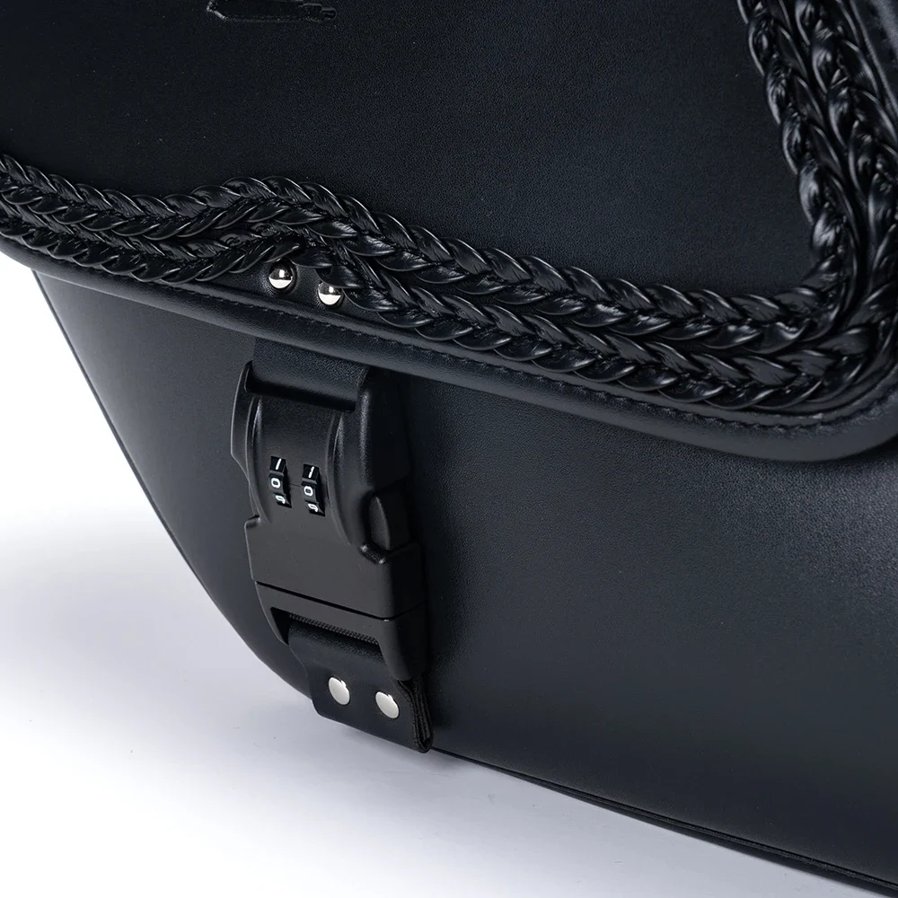 Sacoche cavalière latéral en cuir pour moto Boutique biker