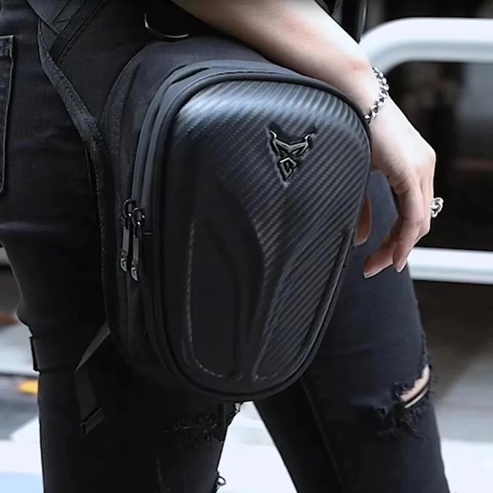 Sacoche de jambe moto - Noir Boutique biker