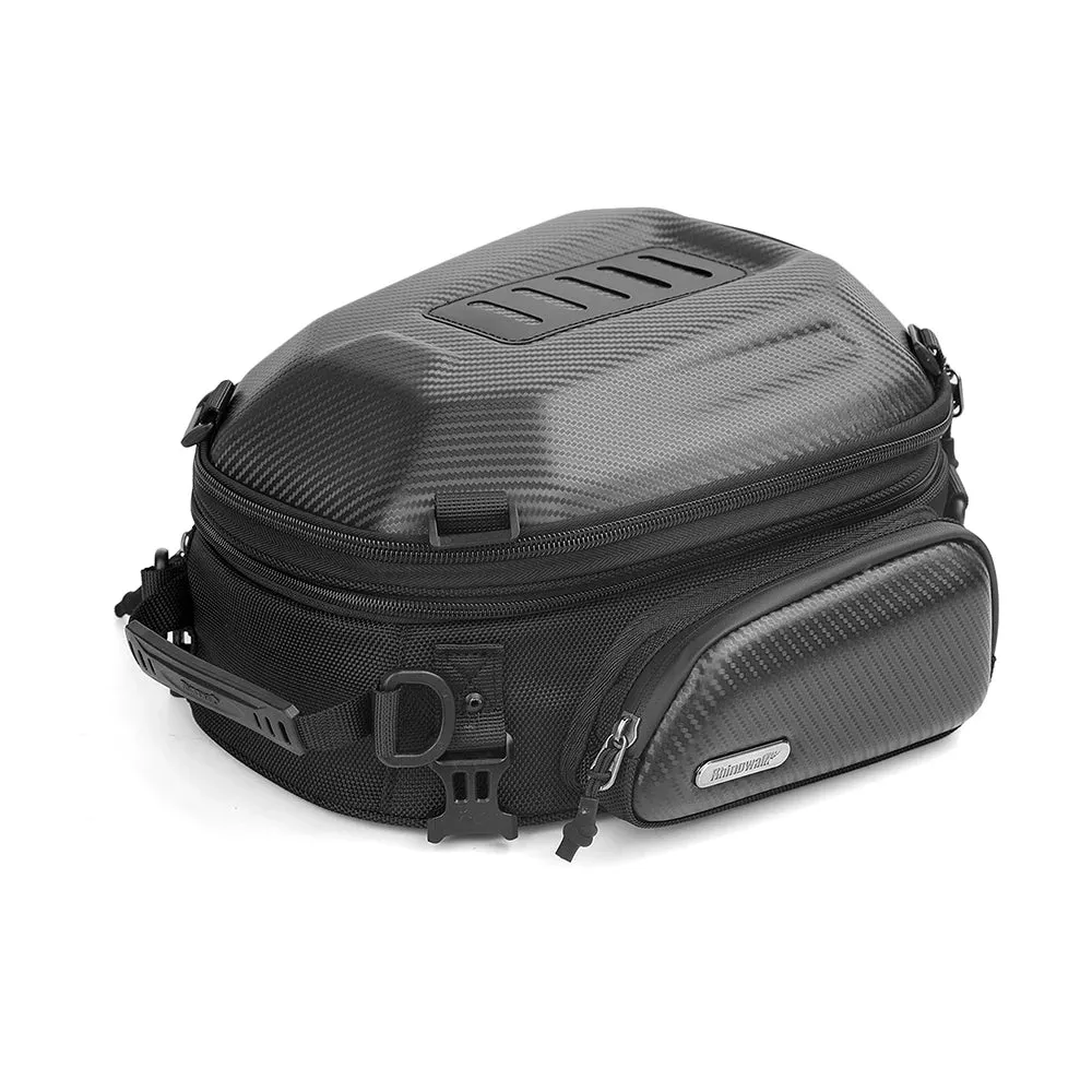 Sacoche de selle moto noire extensible Boutique biker