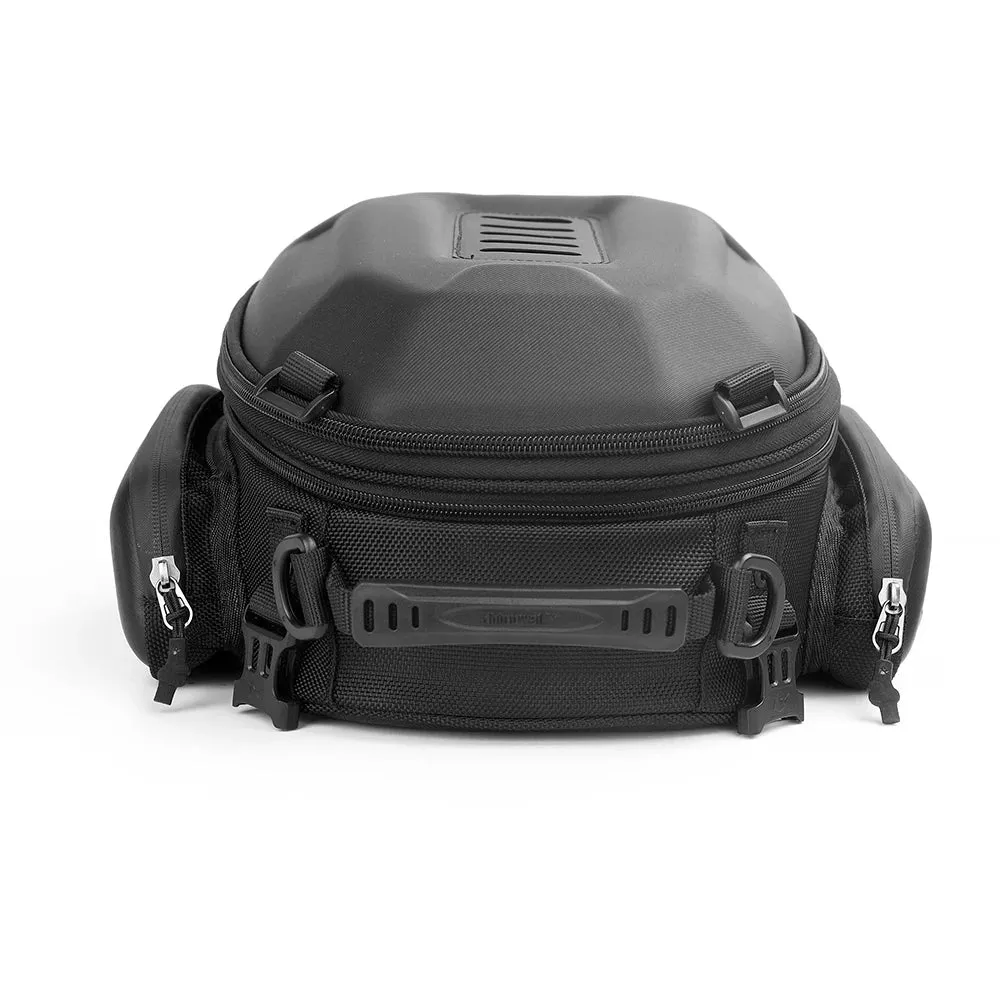 Sacoche de selle moto noire extensible Boutique biker