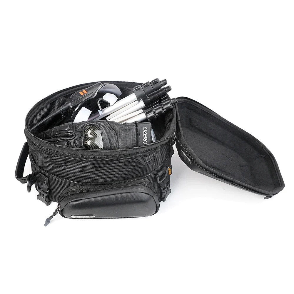 Sacoche de selle moto noire extensible Boutique biker