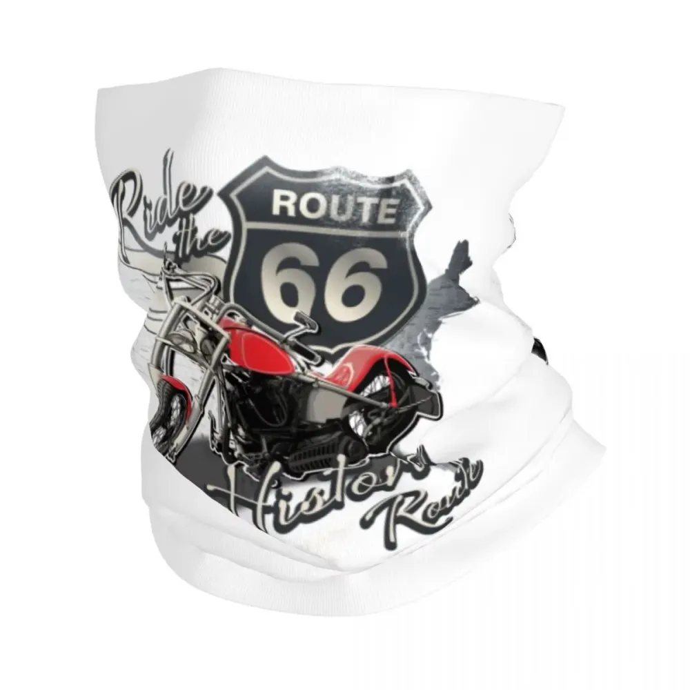 Tour de cou moto blanc - Ride Historic Route 66 Boutique biker