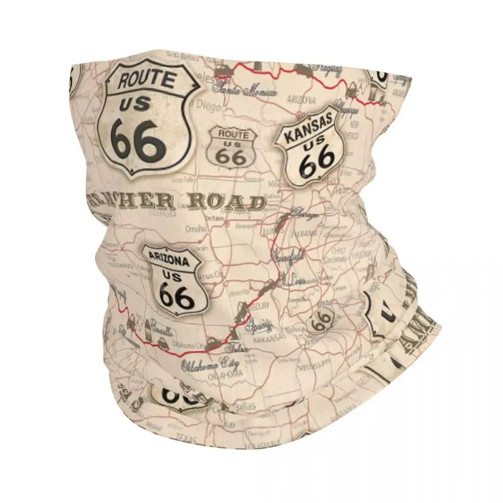 Tour de cou moto - Carte Route 66 Boutique biker