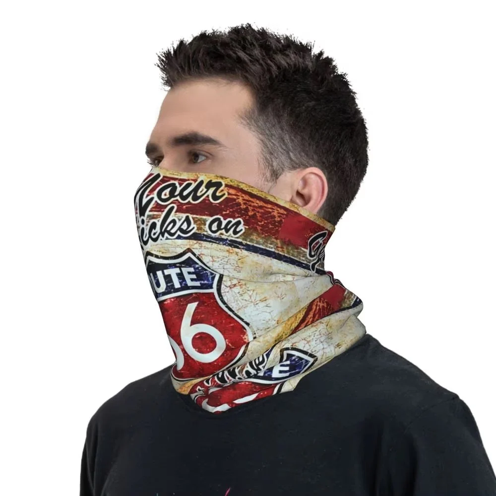 Tour de cou moto - Get your kicks on Route 66 Boutique biker