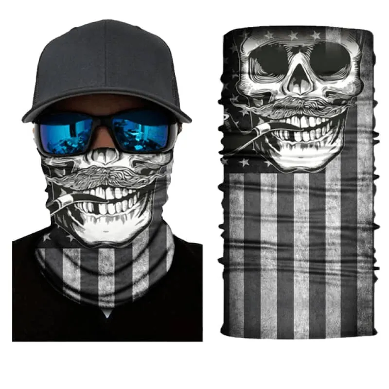 Tour de cou moto moustache & Squelette Boutique biker