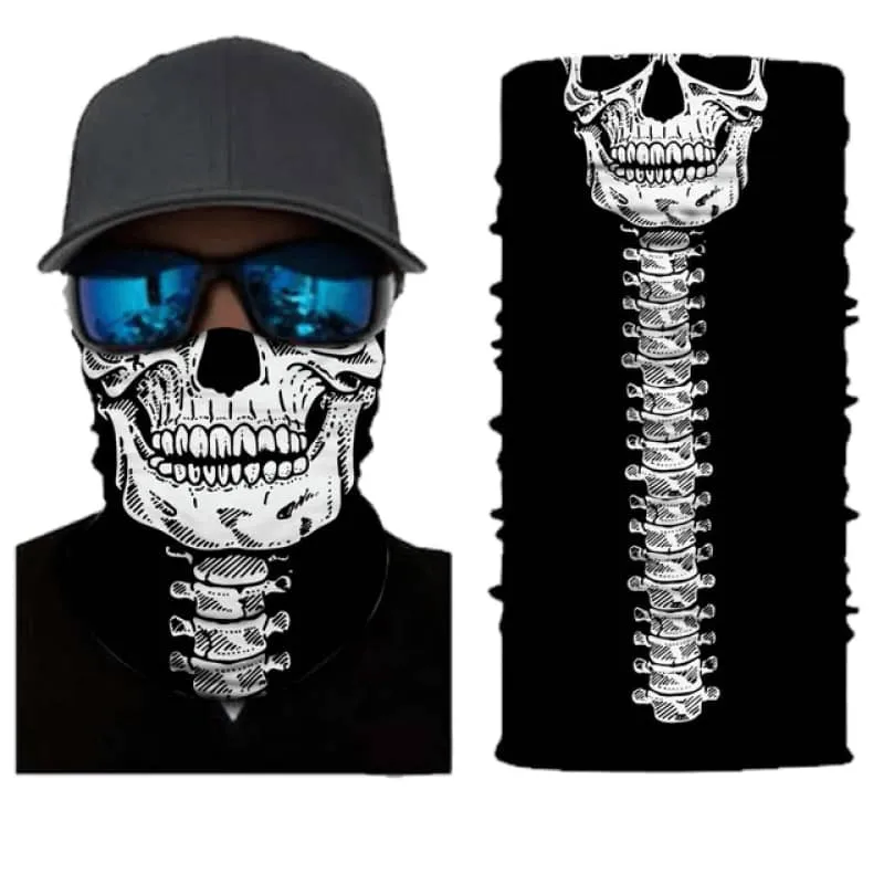 Tour de cou moto squelette Boutique biker