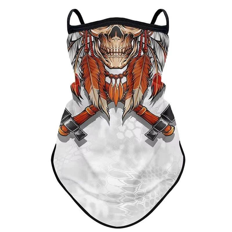 Tour de cou moto - Tête de mort indien Boutique biker