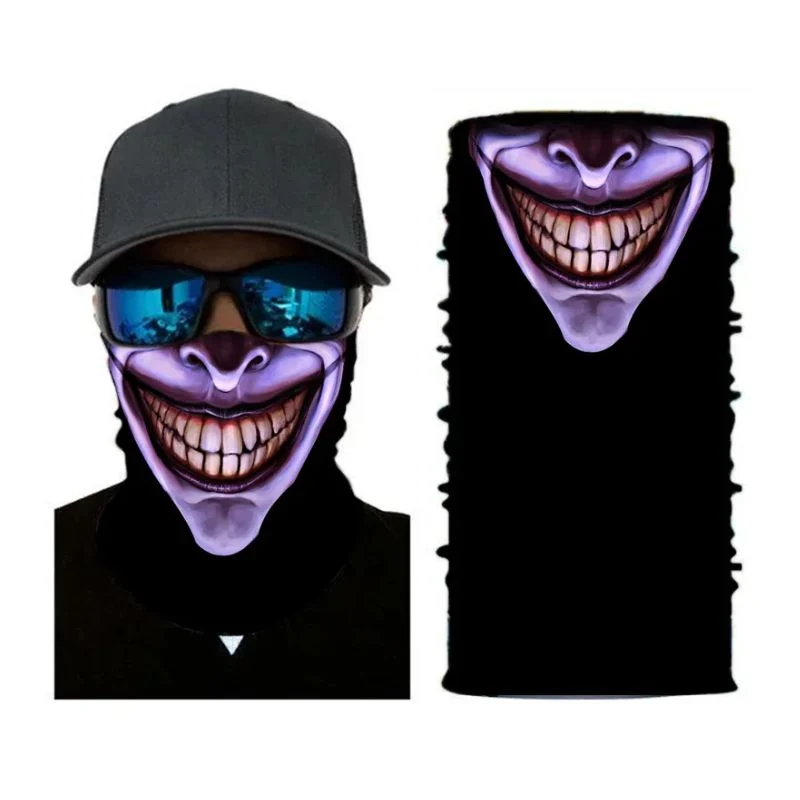 Tour de cou moto - Tête de mort violette Boutique biker
