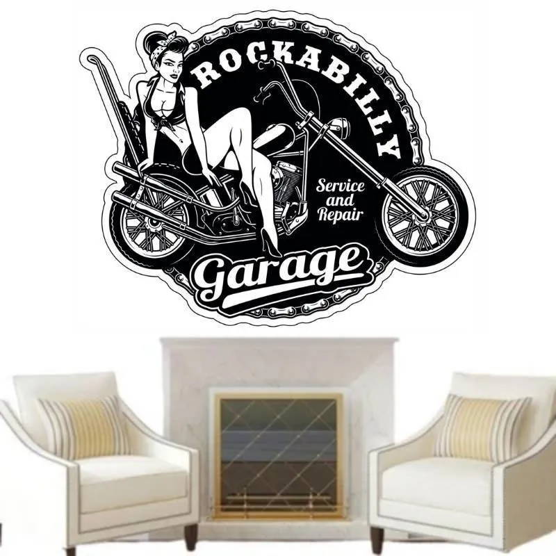 Stickers Américain Pin Up Pour Casque Moto Boutique New York