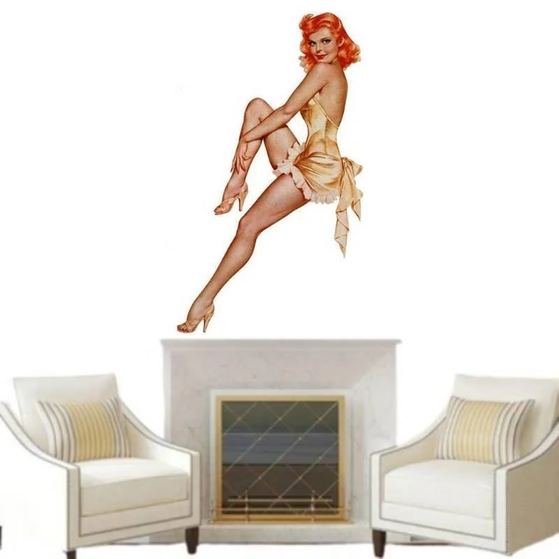 Stickers Vintage Pin Up Pour Voiture Boutique New York
