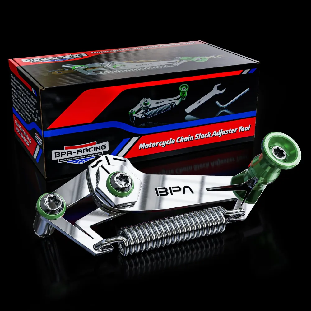 BPA RACING FRANCE - Outil de réglage de tension de chaine moto vert