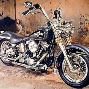 Broderie diamant Moto Noire Broderies Diamant
