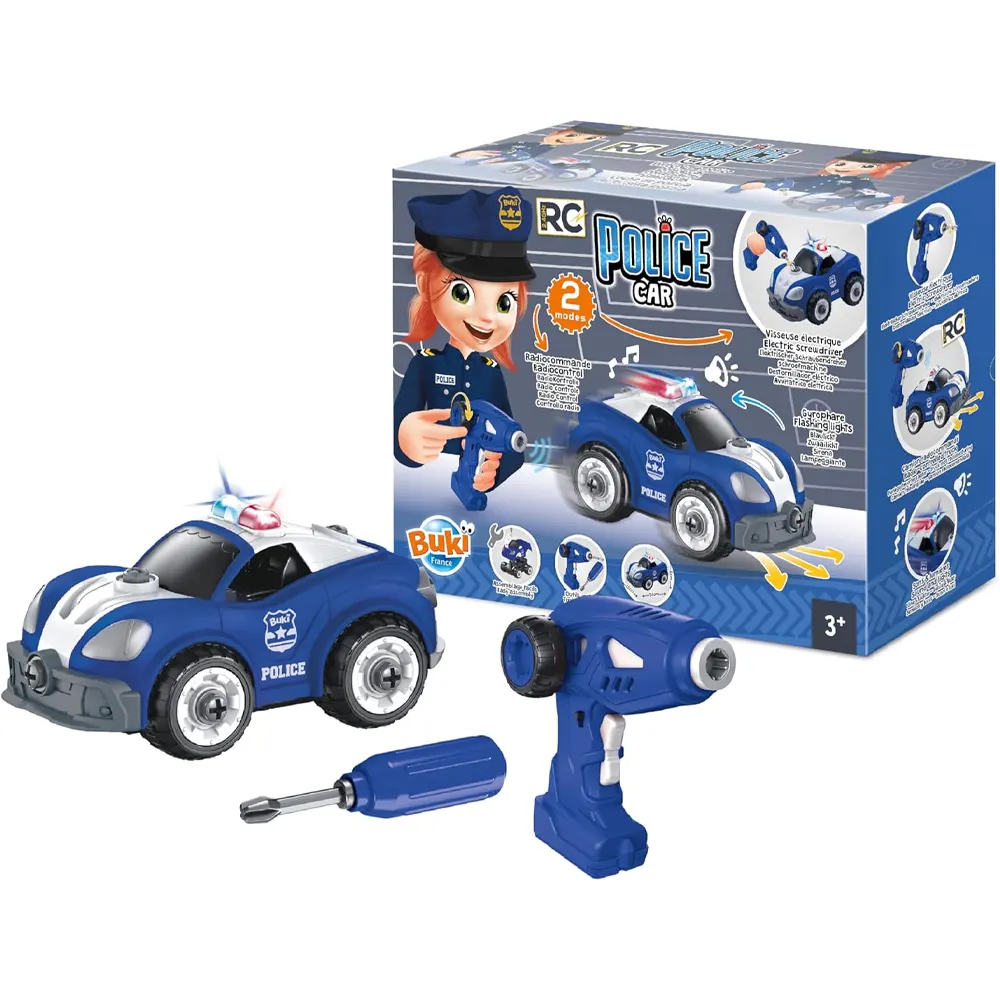Voiture de police Buki RC – 3A+