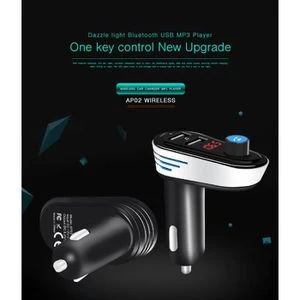 TD® C26S Transmetteur FM Bluetooth pour voiture,Récepteur sans fil Bluetooth -Car Lecteur MP3 Adaptateur radio Kit voiture...