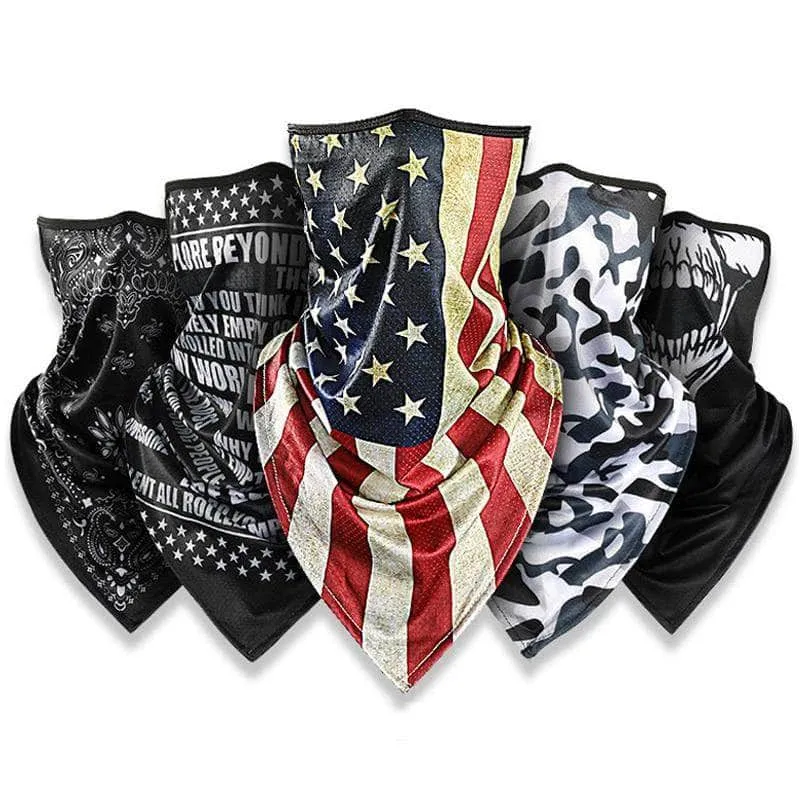 Cache nez Moto - Motard US Black