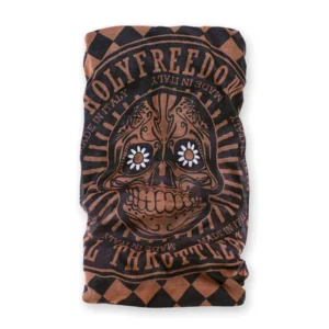 Cache-cou Moto Holy Freedom Golden Skull